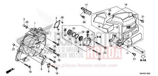 A.C. GENERATOR COVER VFR1200XG de 2016
